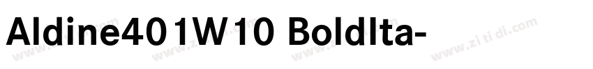 Aldine401W10 BoldIta字体转换